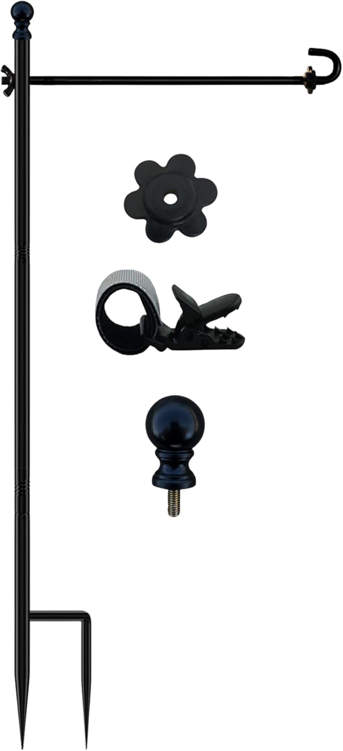 Soporte para Bandera de Jardín LCCBRO 12x18" – Heavy Duty, Para Patio y Jardín Exterior | 1 Unidad