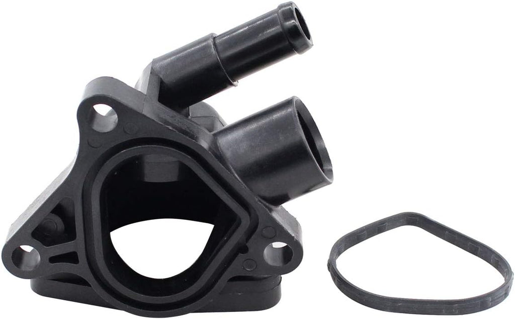 Carcasa del termostato del refrigerante del motor NewYall con junta para Honda CR-V 2.4L l4 2003-2006, Civic 1.7L l4 2002-2005, Acura RSX 2.0L l4 2002-2006