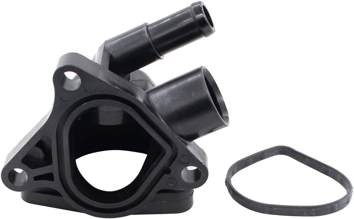 Carcasa del termostato del refrigerante del motor NewYall con junta para Honda CR-V 2.4L l4 2003-2006, Civic 1.7L l4 2002-2005, Acura RSX 2.0L l4 2002-2006