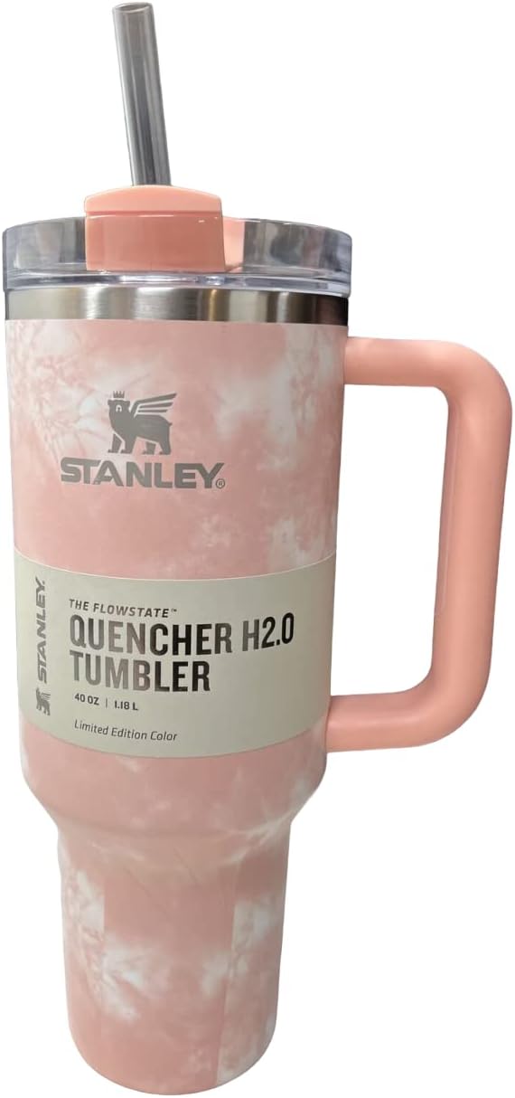 ⚠️ Presenta Uso y Raspones Superficiales – Tumbler Stanley Quencher ProTour 40oz | Pitillo Flip, Tapa Antigoteo, BPA-Free | Ponderosa Shimmer