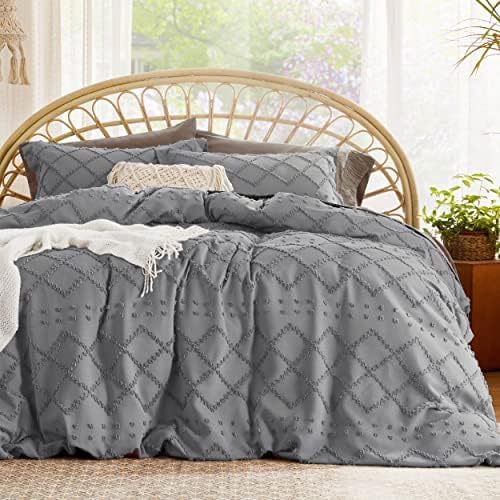 Funda nórdica Bedsure Boho tamaño King - Juego de ropa de cama de 3 piezas