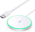 Cargador Inalámbrico Magnético 15W MagSafe | Carga Rápida para iPhone y AirPods – Blanco