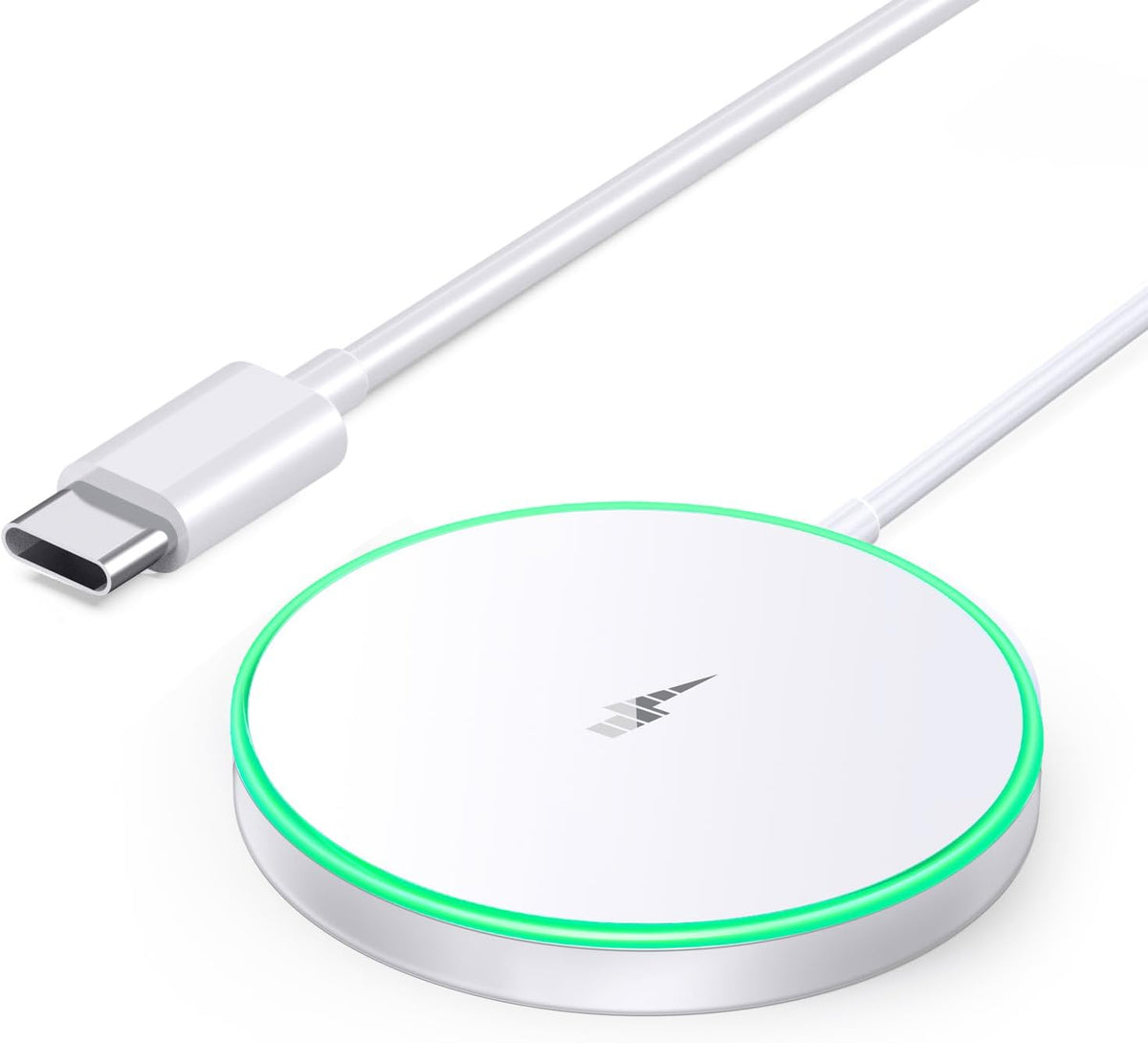 Cargador Inalámbrico Magnético 15W MagSafe | Carga Rápida para iPhone y AirPods – Blanco