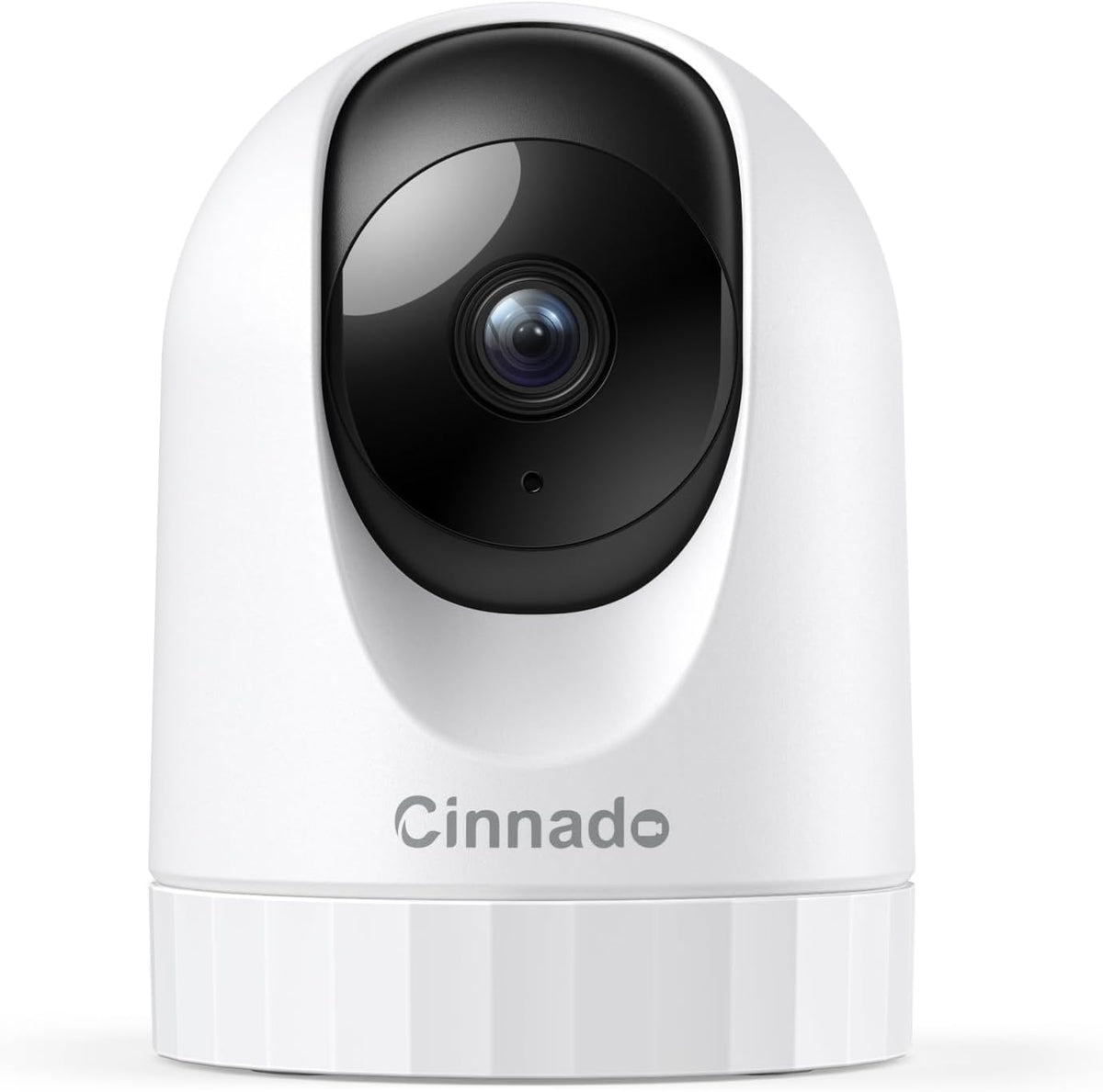 Cámara de Seguridad Interior Cinnado 2K con WiFi 360° y App – Monitor para Mascotas, Bebés y Adultos Mayores | Audio Bidireccional, Visión Nocturna, Compatible con Alexa y Google
