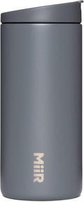 MiiR Flip Traveler 12oz - Double-Wall Vacuum Insulated with Flip Lid, BPA-Free Stainless Steel Construction, Insulated Tumbler for Hot or Cold Drinks