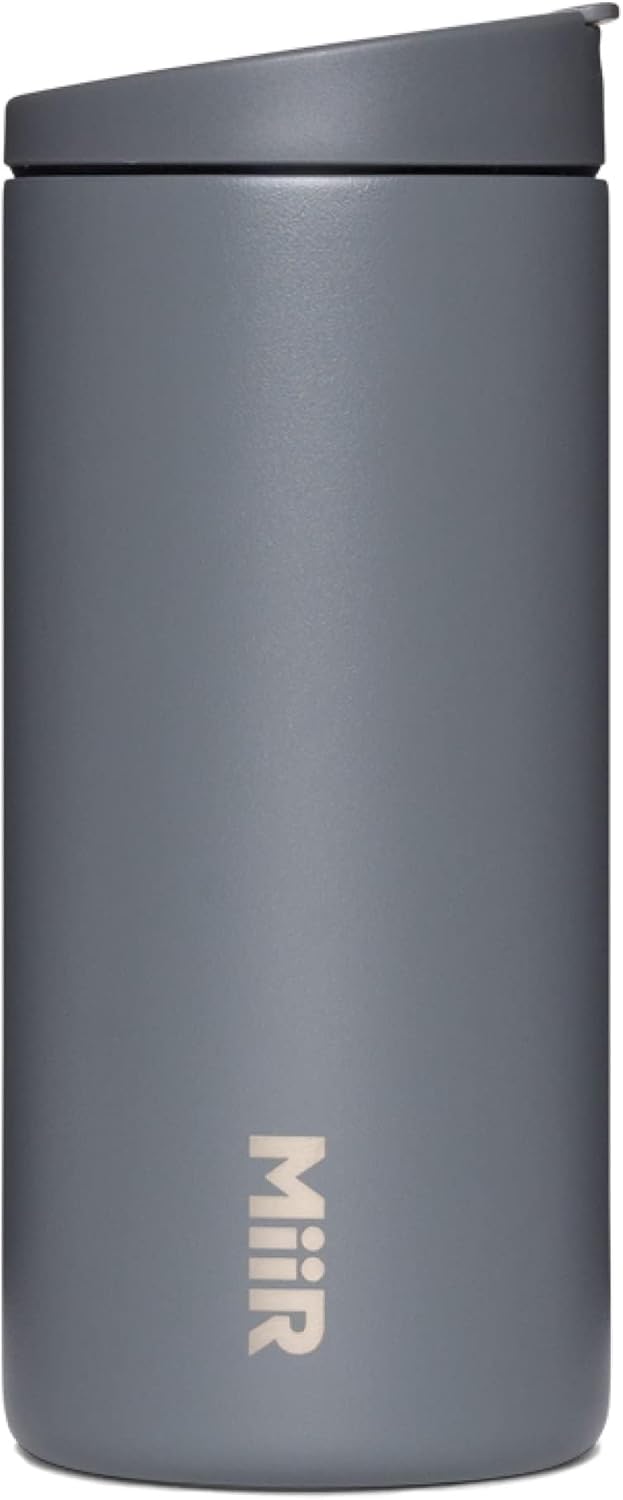 MiiR Flip Traveler 12oz - Double-Wall Vacuum Insulated with Flip Lid, BPA-Free Stainless Steel Construction, Insulated Tumbler for Hot or Cold Drinks