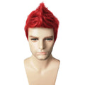Peluca roja RightOn para hombre, pelucas rojas cortas para cosplay y fiestas, incluye gorro para peluca.