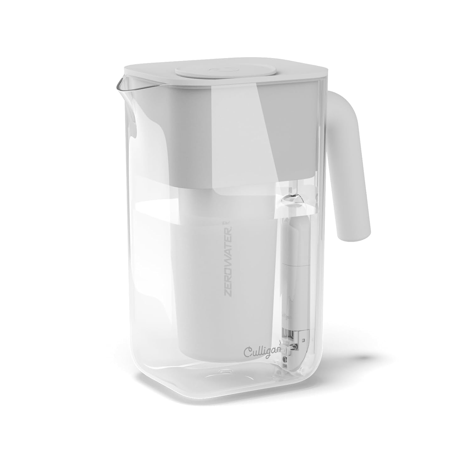 Jarra Filtradora de Agua Culligan ZeroWater 10 Tazas – Filtración 5 Etapas, Certificada IAPMO, Medidor TDS
