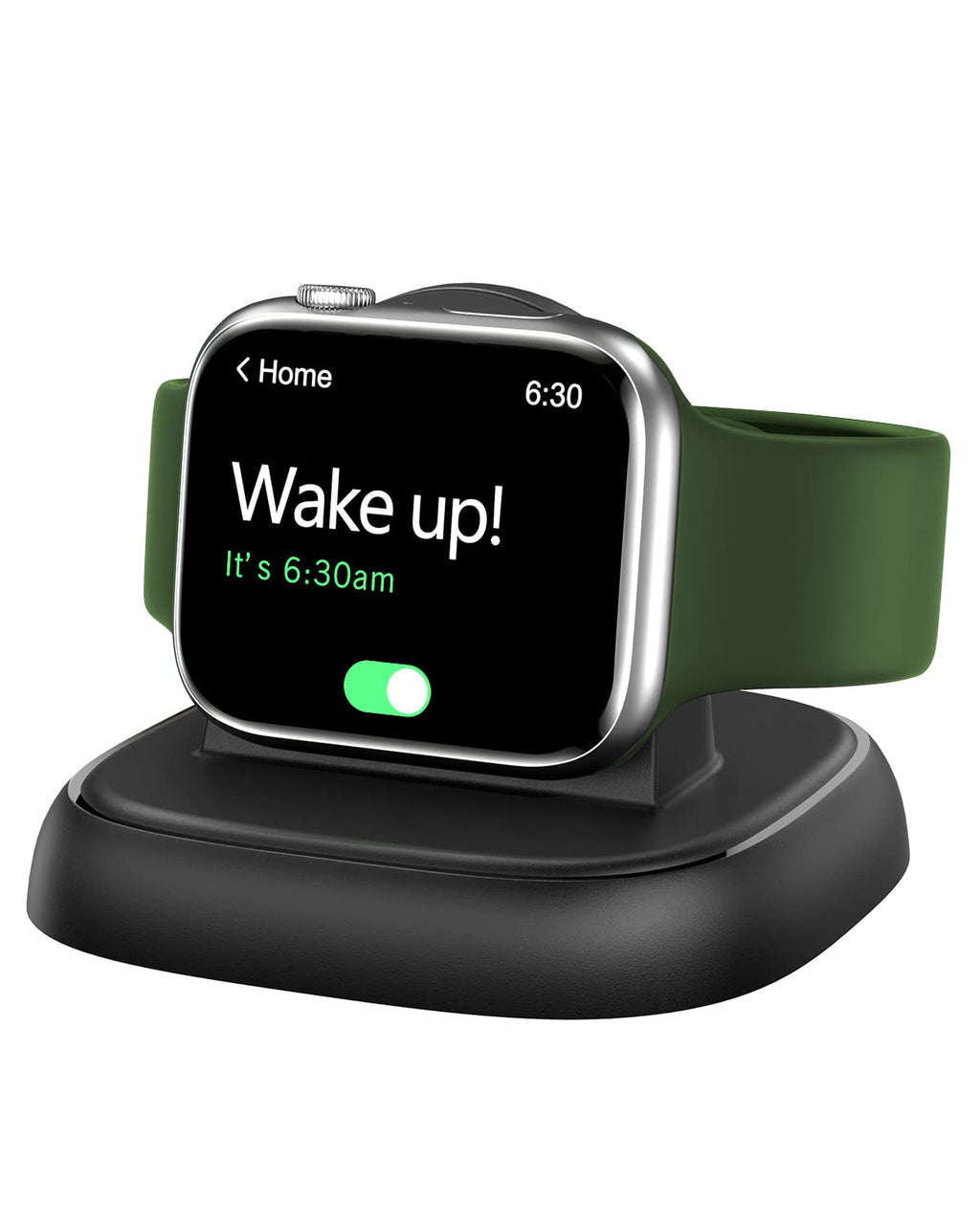 Soporte de carga NEWDERY para Apple Watch, cargador portátil para iWatch con cable USB C, carga rápida, estación de carga inalámbrica para iWatch Series 11/10/9/8/7/6/Ultra/5/4/3/2/SE, negro