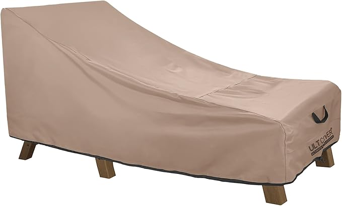 ULTCOVER Funda Impermeable para Silla Lounge de Patio | 2 Piezas 68"x30"x30"