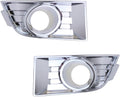 Par de molduras de cubierta de bisel de luz antiniebla cromadas para Ford Edge 2007-2010, lado izquierdo del conductor y lado derecho del pasajero 