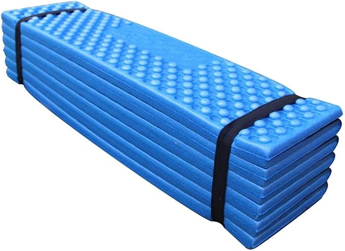 Almohadillas de espuma para dormir, ultraligeras y plegables de espuma para dormir para senderismo al aire libre, colchón de camping suave impermeable