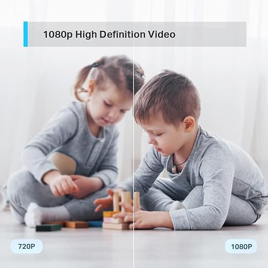 Cámara de seguridad TP-Link Tapo con giro e inclinación, resolución 1080p y visión giratoria de 360° | Seguimiento de movimiento | Detección de movimiento