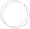 WinnerWhy 2 piezas de aro de juguete para ejercicios, aro de juguete de plástico desmontable y ajustable, equipo para parques infantiles, aro de ejercicio con círculos de colores para adolescentes, equipo de agilidad para perros (blanco, 23 pulgadas)
