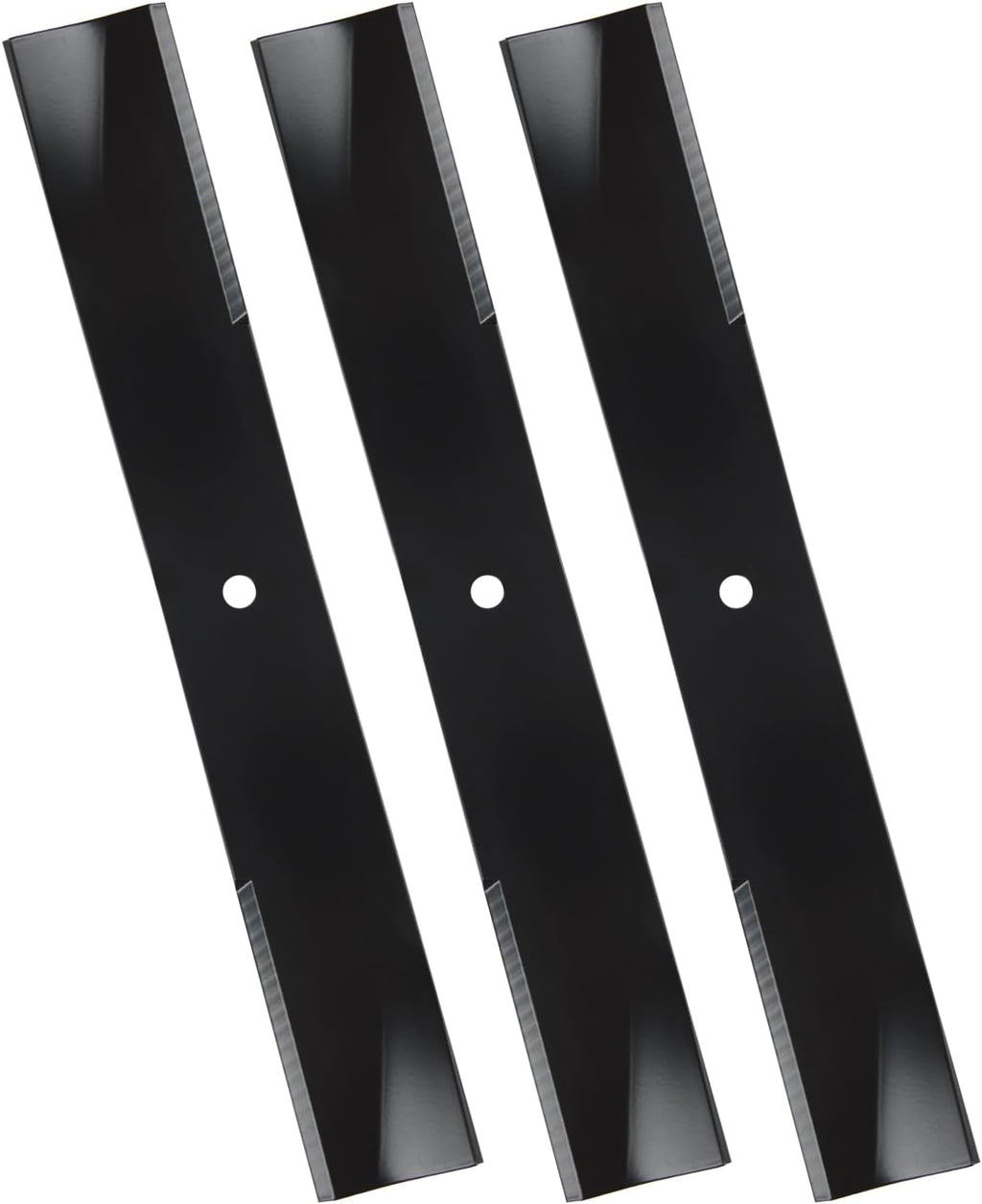 Cuchilla para cortacésped Jowlawn 27-0990 compatible con la plataforma de corte Z Master TimeCutter ZX de 52", cuchillas de alto rendimiento para 56-2390 92-7961 106-0626, 18" de largo, orificio de 1/2", paquete de 3