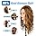 Firstwon Mannequin Head Human Hair- Cosmetology Manikin Doll Head with 80% Real Hair for Hairdresser Practice Styling BraidingTraining Heads & Free Clamp Holder (Color #27）
