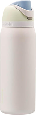Botella de agua Owala FreeSip de acero inoxidable con aislamiento térmico y pajita para deportes y viajes, libre de BPA, 946 ml (32 oz), Iced Breeze