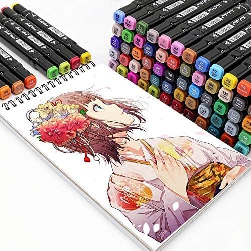 Rotulador de doble punta Touch 80 Colors Graphic Professional Design Art Serie Touch-5 Rotulador de alcohol Manga Graphic Con bolsa Rotulador de doble punta