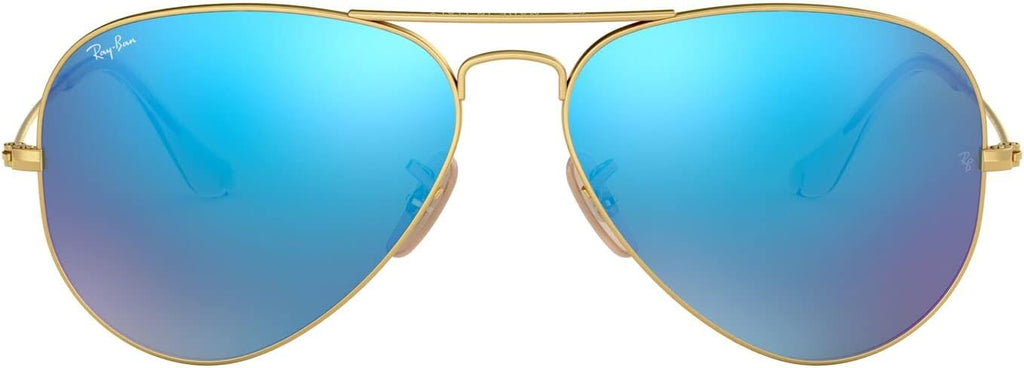 Lentes de Sol Ray-Ban RB3025 Aviador Clásico Espejo | Unisex | Dorado Mate/Azul Espejo | 55 mm