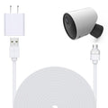 Cable Impermeable Xwartre 7.6 Metros para Cámara Exterior SimpliSafe – Cargador 5V/2A Incluido | Seguridad Exterior