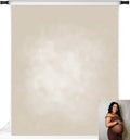 Fondos de Fotografía Kate Beige, Fondo de Foto Abstracto, Fondo de Retrato para Sesión de Fotos, 3m x 2.4m