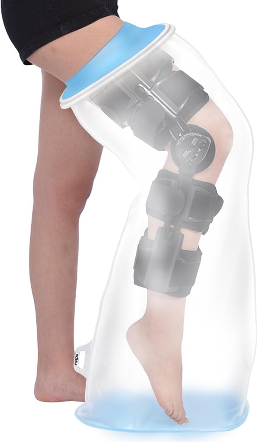 Funda Impermeable para Pierna Completa en Ducha – Antideslizante, Reutilizable | YUNCHI