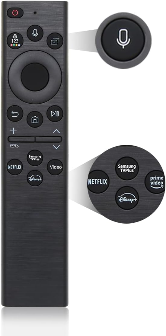 Control Remoto de Repuesto para TV Samsung | Compatible con Todos los Smart TV Samsung 2018-2025 con Control por Voz
