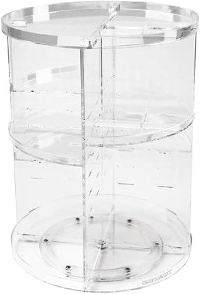 Organizador de maquillaje giratorio de 360 grados, organizador de maquillaje acrílico, organizador de 360 grados, organizador de cosméticos giratorios, organizador de perfumes para cosméticos