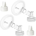 Embudo PumpMom-us de 21 mm compatible con extractores de leche Spectra S2, S1 y 9 Plus. Accesorios, protector de pezón de repuesto para extractores Spectra y embudo de 21 mm.