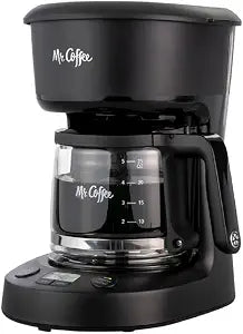 Cafetera Mr. Coffee Mini Brew 5 Tazas – Compacta, Rápida y Fácil de Usar | Negro