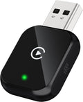 Mini adaptador inalámbrico CarPlay para iPhone - Adaptador inalámbrico CarPlay para iPhone iOS 10+, [Actualizado a 2026] Negro 