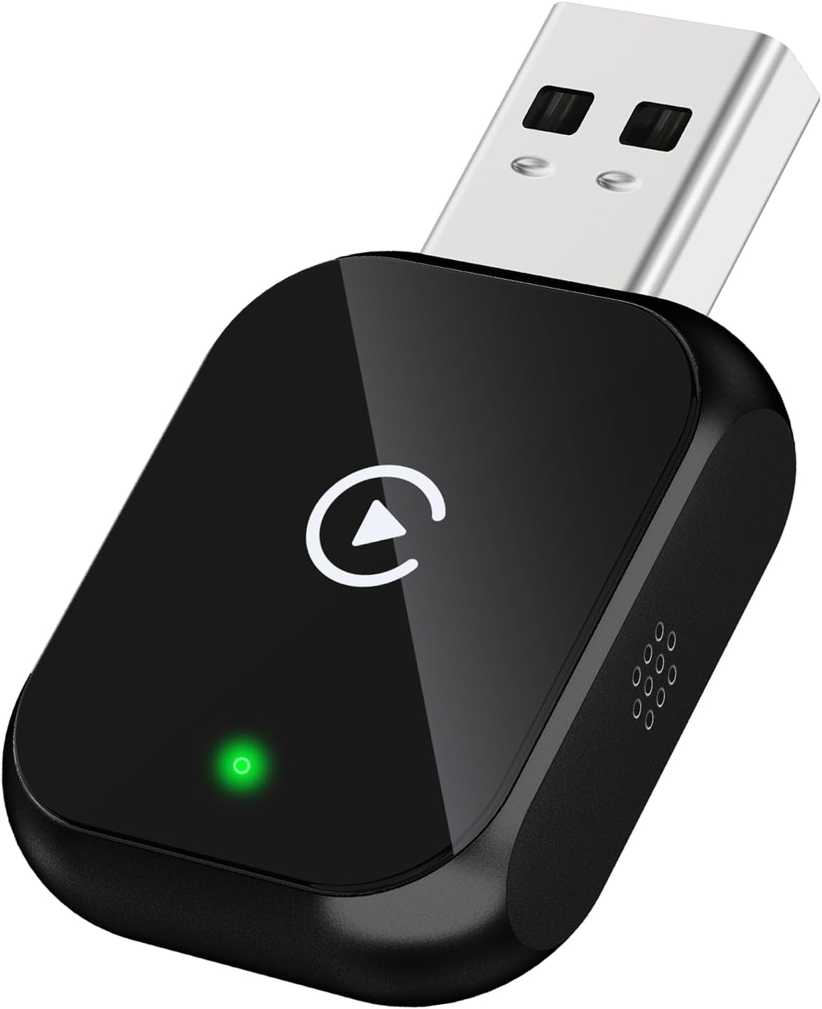 Mini adaptador inalámbrico CarPlay para iPhone - Adaptador inalámbrico CarPlay para iPhone iOS 10+, [Actualizado a 2026] Negro 