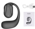 Auricular Bluetooth V5.2 inalámbrico manos libres, auricular individual, diseño sin tapones para los oídos, ideal para deportes, correr y entrenar.