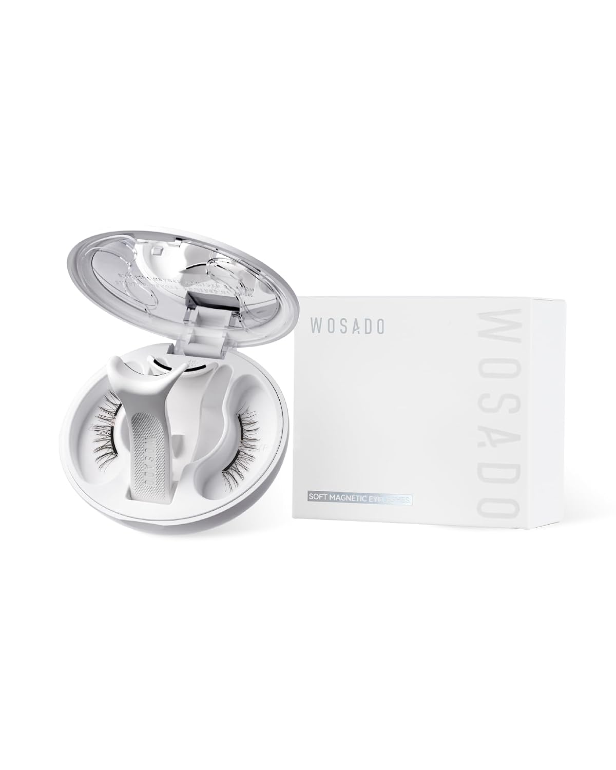 WOSADO Kit Pestañas Magnéticas con Aplicador V26 Savannah Breeze | Reutilizables, Sin Pegamento, Impermeables | Maquillaje Natural