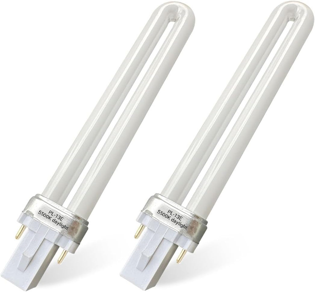 Bombilla fluorescente Ignixlite PL13-E-FFP de 13 W, tipo E, compatible con balasto electrónico, reemplaza a Ottlite T1333E, luz diurna natural brillante de 5500 K, base G23, paquete de 2