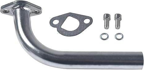 HGC Tubo de escape para go kart de 196cc Predator y mini bicicletas, para GX160 GX200, para mini bicicleta Coleman CT200U BT200X