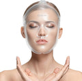 Bolsa hielo facial máscara hielo cara TMJ alivio, bolsa gel caliente frío reutilizable recuperación post cirugía, ojos hinchados e hinchazón, máscara hielo cobertura completa blanco