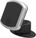 Scosche MagicMount Pro - Soporte Magnético para Teléfono en Auto con Rotación 360°, Negro/Plata