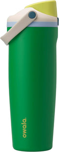 Botella Térmica Owala FreeSip Sway 30oz – Acero Inoxidable, Boquilla Doble, Popote Integrado, Verde