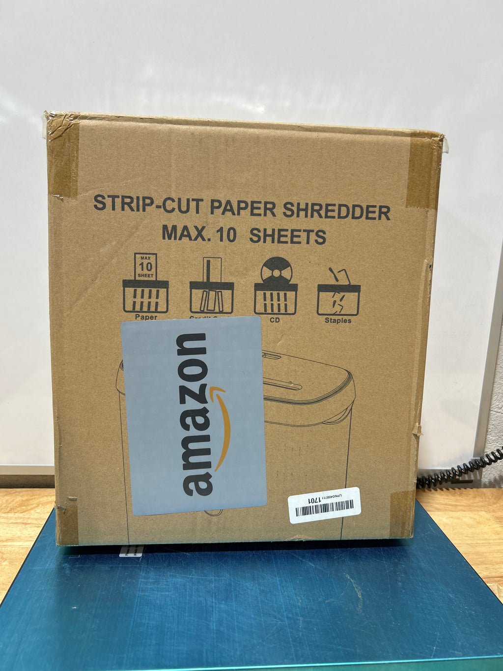 Destructora de papel para oficina en casa, Woolsche, corte en tiras de 10 hojas con cesta de 3,17 galones, nivel de seguridad P-2, trituradora de CD y tarjetas de crédito, duradera y rápida, sistema antiatasco, certificación ETL. 