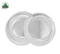 Platos para fiestas, color plata metalizado