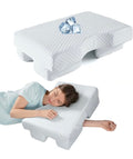 Almohada adaptada al síndrome de Ehlers-Danlos para personas que duermen de lado.