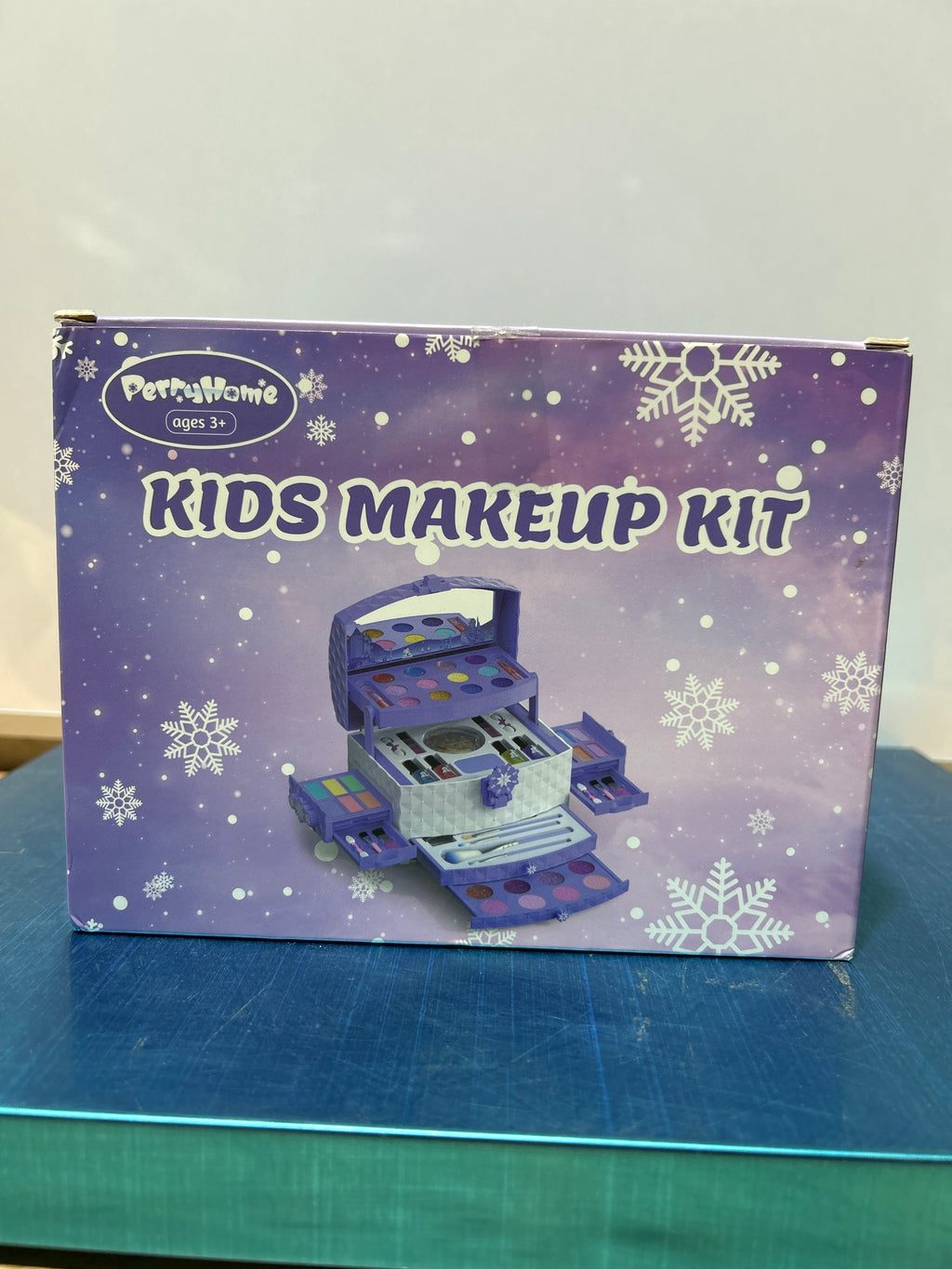 PERRYHOME - Set de maquillaje para niñas (56 piezas), lavable, no tóxico, con diseño de Frozen, ideal como regalo de cumpleaños para niñas de 3, 4, 5, 6, 7, 8, 9, 10, 11 y 12 años. 