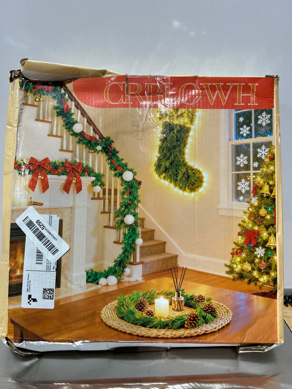 Guirnalda navideña de pino Norfolk de 1,8 m con luces de encendido y apagado automático, decoración navideña para interior y exterior, guirnalda de cedro artificial de tacto real para mesa, chimenea, repisa y pared. 