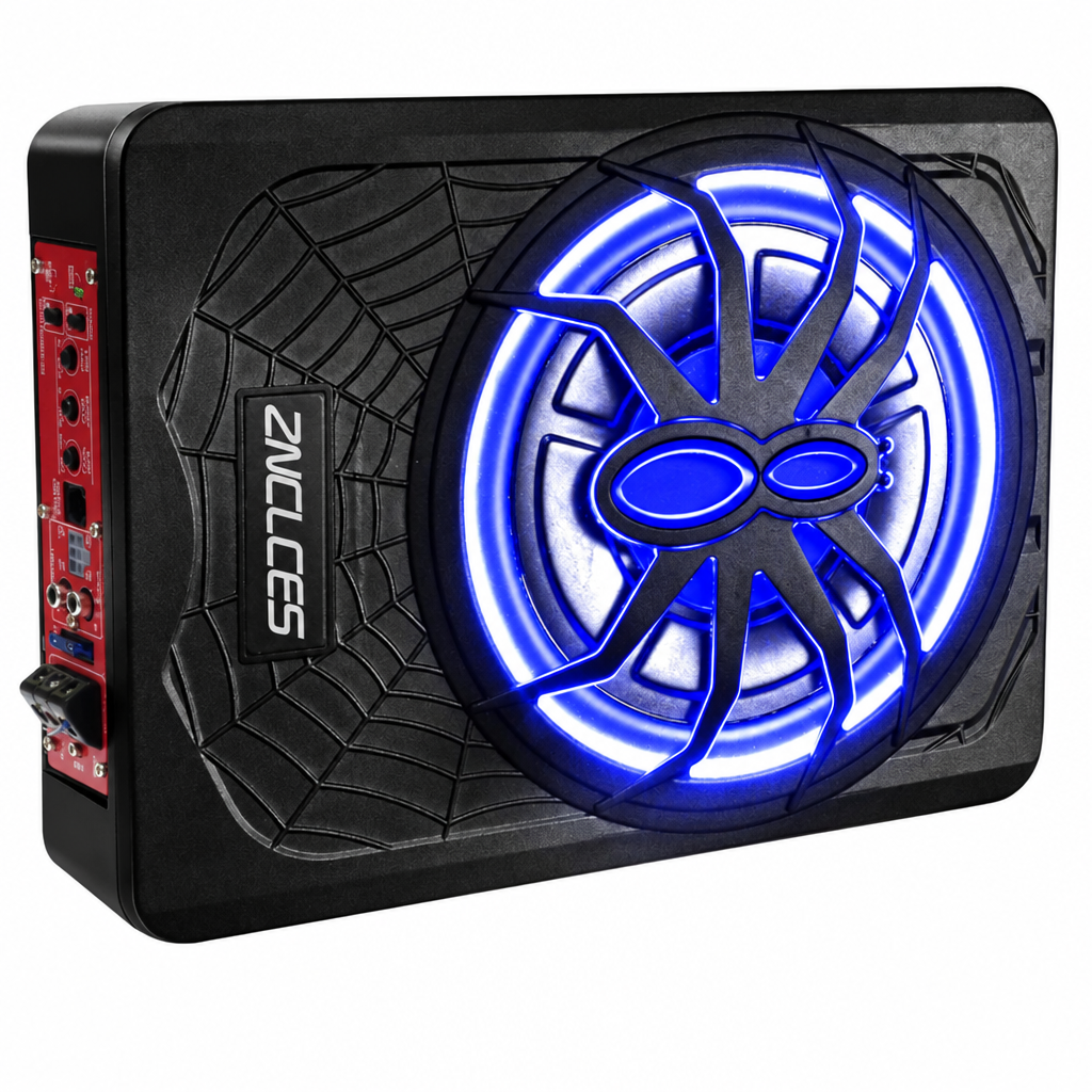 Znclces Subwoofer para automóvil de 10 pulgadas y 1200 W actualizado para debajo del asiento