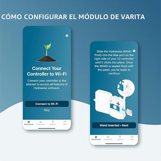 Módulo WiFi Hunter Wand para controlador de rociadores X2, aplicación Hydrawise, 2.4 GHz