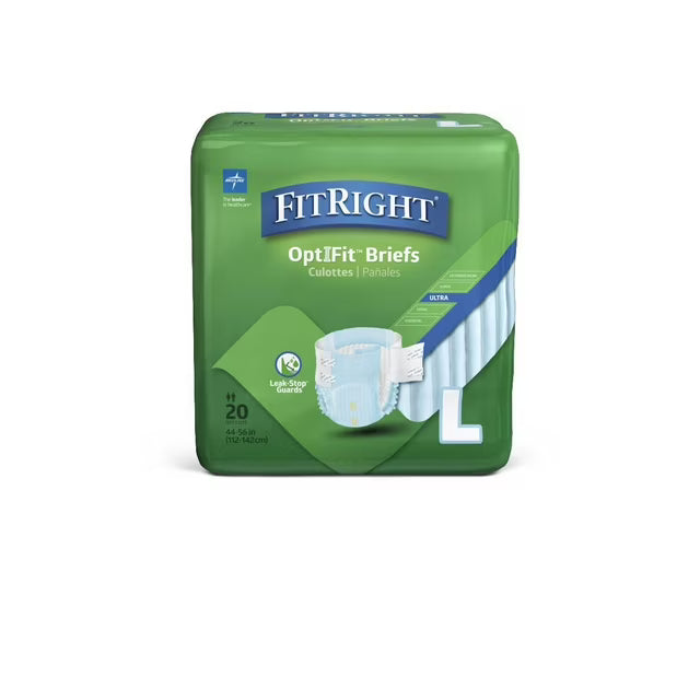 Pañales para Incontinencia FitRight Ultra Adultos Talla L – Paquete de 20 Unidades