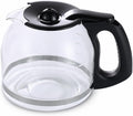 Jarra de Vidrio Repuesto BESBARISTA 12 Tazas | Mr. Coffee SK12 SK13 EHX23 JWX31 SJX23 SJX39 | Reemplaza PLD12-RB | Color Negro | 1 Unidad