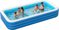 Piscina inflable para adultos, 115'' x 68'' x 22'', piscina inflable grande para adultos, piscinas hinchables, piscina familiar rectangular, piscinas inflables familiares extragrandes y gruesas para exteriores.
