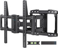 Soporte Pared TV Movimiento Total USX STAR Certificado UL 94-228cm Giro Inclinación Extensión Nivelador VESA 600x400mm Capacidad 59.9kg Tacos Madera 40.6cm Plantilla Perforación